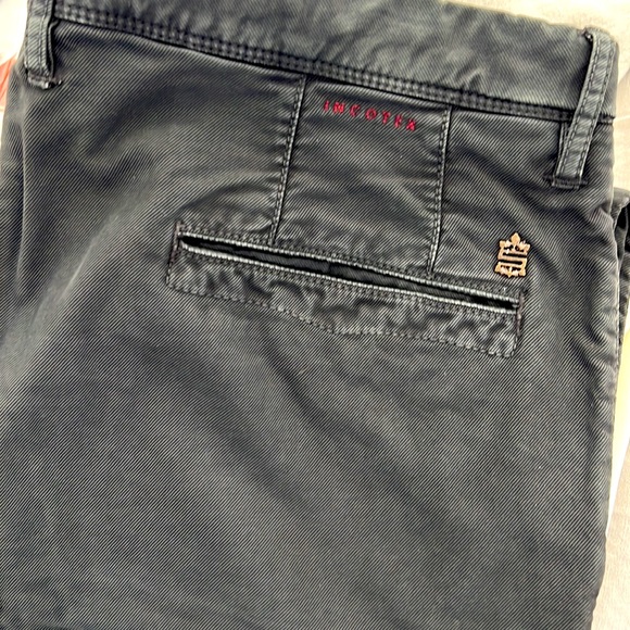 Black cotton pants by Incotex. Slim fit. - Picture 4 of 4